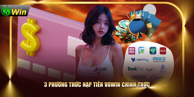 3 phương thức nạp tiền V8WIN chính thức