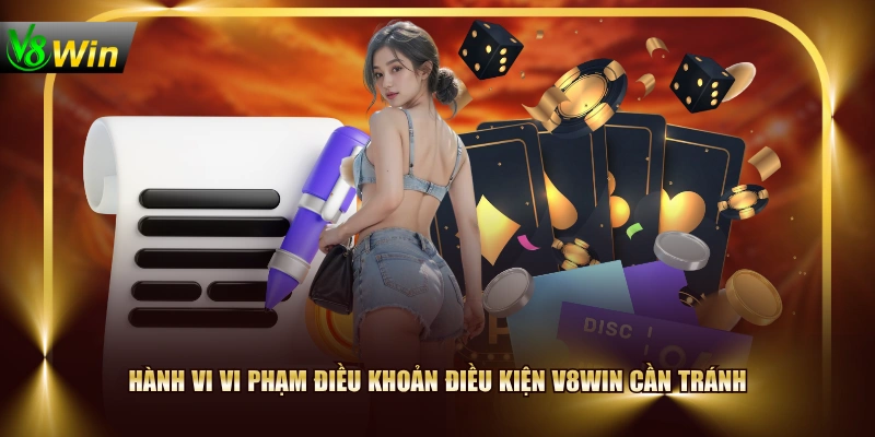 Hành vi vi phạm điều khoản điều kiện V8WIN cần tránh