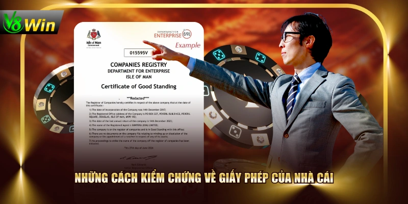 Những cách kiểm chứng về giấy phép của nhà cái